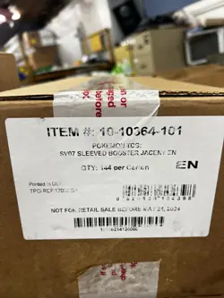 SEALED CASE! 144x Sleeved Booster Pack Stellar Crown SV07 Pokemon TCG - Image 1