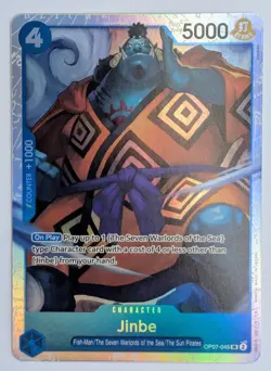 Jinbe OP07-045 Super Rare One Piece TCG SR EN NM - Image 1