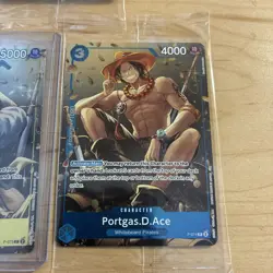 One Piece CCG Tin Promos Portgas D. Ace Sabo Monkey D. Luffy Holo Cards Sealed - Image 4