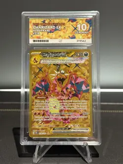 Charizard EX 228/197 SV3 Obsidian Flames Gold Hyper Rare Pokemon 2023 Ace 10 - Image 1