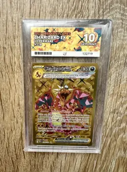 Charizard EX 228/197 SV3 Obsidian Flames Gold Hyper Rare Pokemon 2023 Ace 10 - Image 1