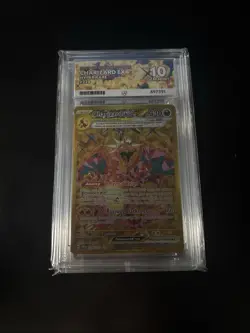 Charizard EX 228/197 Ace Graded GM10 Obsidian Flames 2023 Hyper Rare Pokemon TCG - Image 1