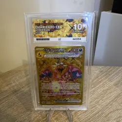 Charizard EX 228/197 Ace Graded GM10 Obsidian Flames 2023 Hyper Rare Pokemon - Image 1