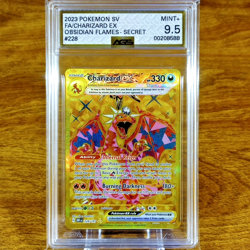 Pokemon Obsidian Flames Charizard EX 228/197 AGS Mint+ 9.5 Holo Secret Rare 2023 - Image 1