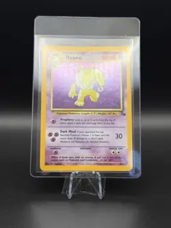 Pokemon Card Hypno 8/62 Fossil Holo Rare Unlimited 1999 Vintage wotc (LP) - Image 3