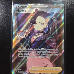 Marnie 200/202 Ultra Rare Sword & Shield Base Set Pokemon Card - Image 1