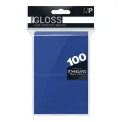 PRO-Gloss Standard Card Sleeves: Blue (100) - Image 1