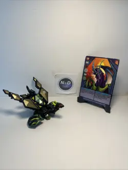 Bakugan Darkus Dharak With Airkor Combat Set Gundalian Invaders W/Card RARE - Image 1