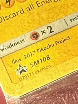 Pokemon TCG - Ash's Pikachu - TCG SM108 2017 Promo Card - (New/Sealed, NM) - Image 4