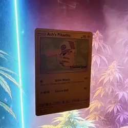 Ash's Pikachu SM112 "I Choose You" Black Star Movie Promo Pokemon Card - Image 2