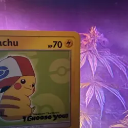Ash's Pikachu SM112 "I Choose You" Black Star Movie Promo Pokemon Card - Image 4