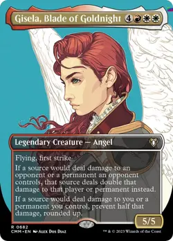 Gisela, Blade of Goldnight (Borderless) [CMM - 682] - NM [Foil] TCG MTG - Image 1