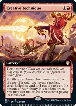 Creative Technique (Extended Art) [C21 - 376] - NM [Normal] TCG MTG - Image 1