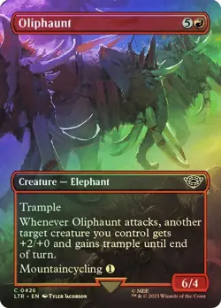 MTG - Oliphaunt - Foil - Borderless - Lord of the Rings Commander - Magic - Image 1