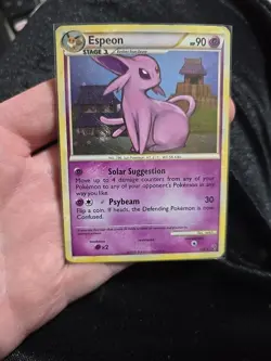 Pokemon TCG Espeon Undaunted 2/90 Holo Rare HP Swirl. - Image 1