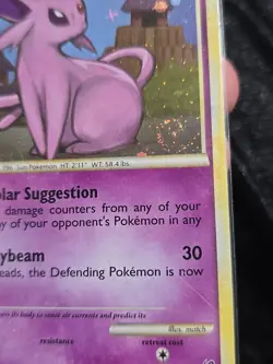 Pokemon TCG Espeon Undaunted 2/90 Holo Rare HP Swirl. - Image 2