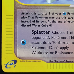 Water Cube 01 [Reverse Holo] #140 Pokemon Aquapolis - Image 4
