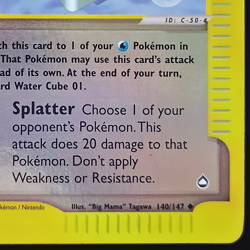 Water Cube 01 [Reverse Holo] #140 Pokemon Aquapolis - Image 5