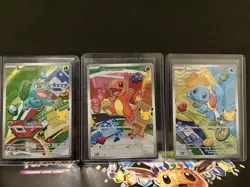 Pokemon TCG First Partner Illustration Collection Series 1 Kanto Starter Set - Image 1