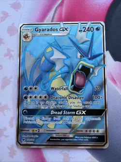 Pokemon TCG Gyarados GX Full Art Ultra Rare Crimson Invasion 101/111 LP - Image 1