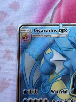 Pokemon TCG Gyarados GX Full Art Ultra Rare Crimson Invasion 101/111 LP - Image 2