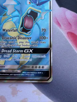 Pokemon TCG Gyarados GX Full Art Ultra Rare Crimson Invasion 101/111 LP - Image 4