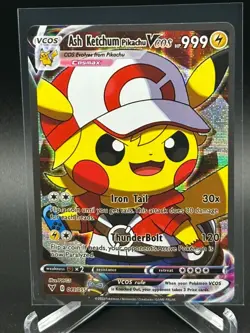 Pokemon Pikachu Cosplay Ash + Ash Ketchum Custom Art NM - Image 2