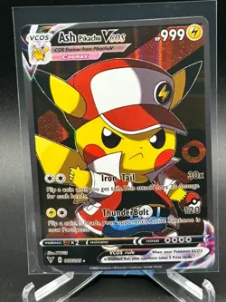 Pokemon Pikachu Cosplay Ash + Ash Ketchum Custom Art NM - Image 4