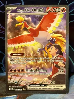 Pokemon TCG: Ethan's Ho-Oh EX SIR, #230/182 Destined Rivals, NM *package fresh* - Image 1