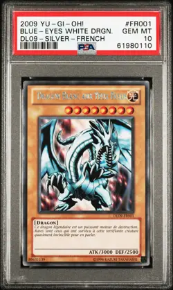 4x PSA 10 Blue-Eyes White Dragon DL09-FR001 & MAGO-FR001 PSA 8 yugioh - Image 1