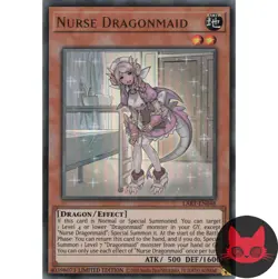 Yugioh Nurse Dragonmaid LART-EN048 LART-EN048 Ultra Rare Limited Edition NM - Image 1