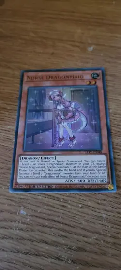 Nurse Dragonmaid - Ultra Rare - LART-EN048 - limited 1st edition promo - YuGiOh - Image 1
