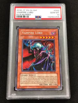 Yugioh 2010 Vampire Lord DCR-000 PSA 10 Secret Rare!! - Image 1