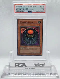 YUGIOH TP4-002 MORPHING JAR SUPER RARE HOLO FOIL PSA 7 NM #68523731 - Image 3