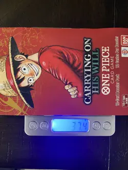 One Piece OP-13 CARRYING ON HIS WILL Sleeved Booster Pack - HEAVY - 37.4 🔥🔥 - Image 1