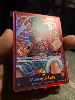 Monkey.D.Luffy Leader Foil Pre-Errata - NM - One Piece TCG - ST01-001 - English - Image 3