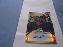 2023 Leaf Metal Draft #1/1 Aidan O'Connell Auto RC "GOLD PRISMATIC" Raiders QB! - Image 1