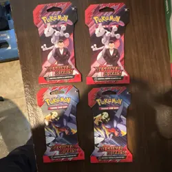 Pokemon Scarlet & Violet Destined Rivals Booster Packs Lot of 4 - Image 1