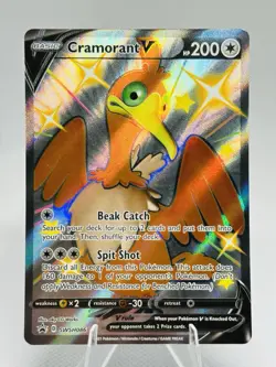 CRAMORANT V Shiny Pokemon Card SWSH086 Black Star Promo - Image 1