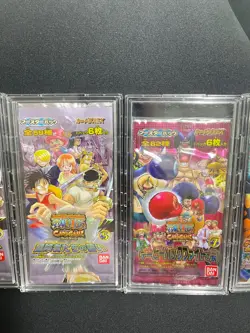 Lot 5 Vintage One Piece Card Game Booster Packs 2004 Carddass EX Sealed Bandai J - Image 3