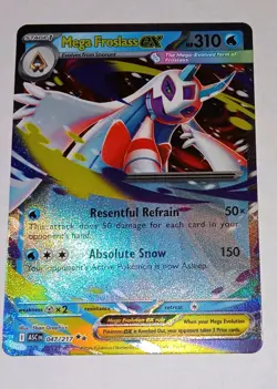 Pokemon TCG Mega Froslass EX ASC 047/217 Holo Rare Water Type Card English - Image 1