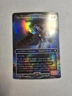 The Destined White Mage (Borderless) Commander: Final Fantasy Foil - Image 1