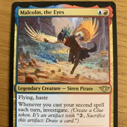 MTG Malcolm, the Eyes [Outlaws of Thunder Junction] Rare Magic The Gathering - Image 2