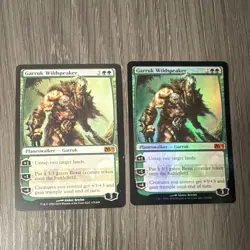 Magic: The Gathering M19 Planeswalker Lot - Garruk Wildspeaker x2 Regular /Foil - Image 1