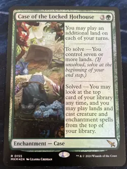 Case of the Locked Hothouse Murders at Karlov Manor Foil NM-M Unplayed 0155 - Image 1