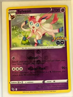 Sylveon 035/078 Holo Rare Pokemon GO Pokemon Reverse Holo Near Mint - Image 1