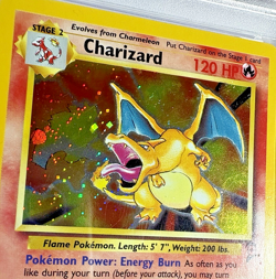 2000 Pokemon Game Charizard-Holo 4/130 Base Set 2 PSA 6 EX-MT - Image 2