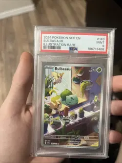 2024 Pokemon Bulbasaur Illustration Rare Mint 9 PSA Stellar Crown - Image 3