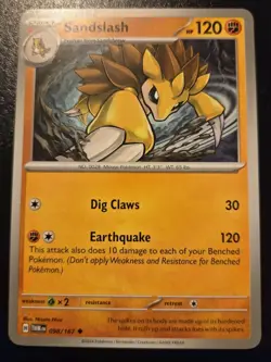 Sandslash 098/167 Uncommon Scarlet & Violet: Twilight Masquerade Pokemon TCG - Image 1