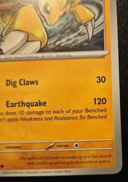 Sandslash 098/167 Uncommon Scarlet & Violet: Twilight Masquerade Pokemon TCG - Image 5